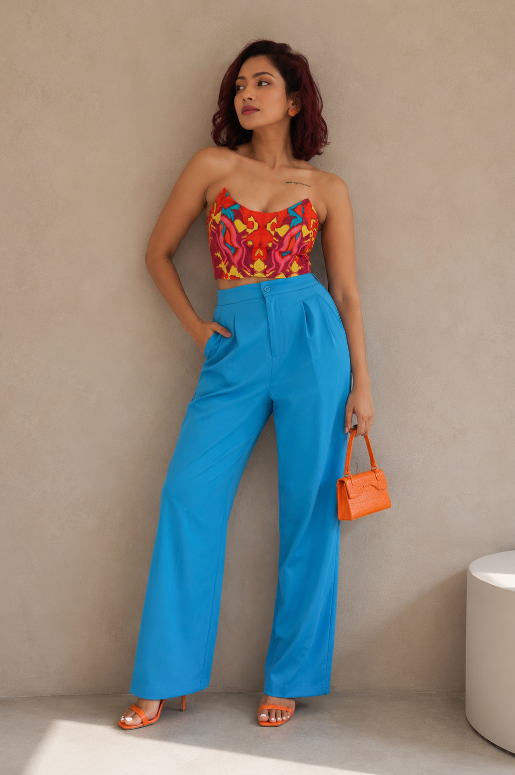 COLOUR ME TRIBAL VELVET CORSET