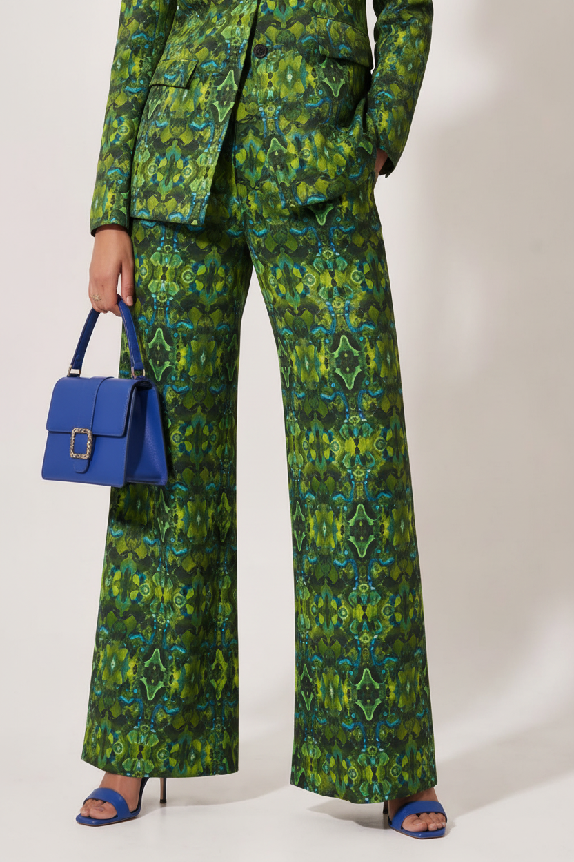 KALEIDOSCOPIC GREEN TROUSER