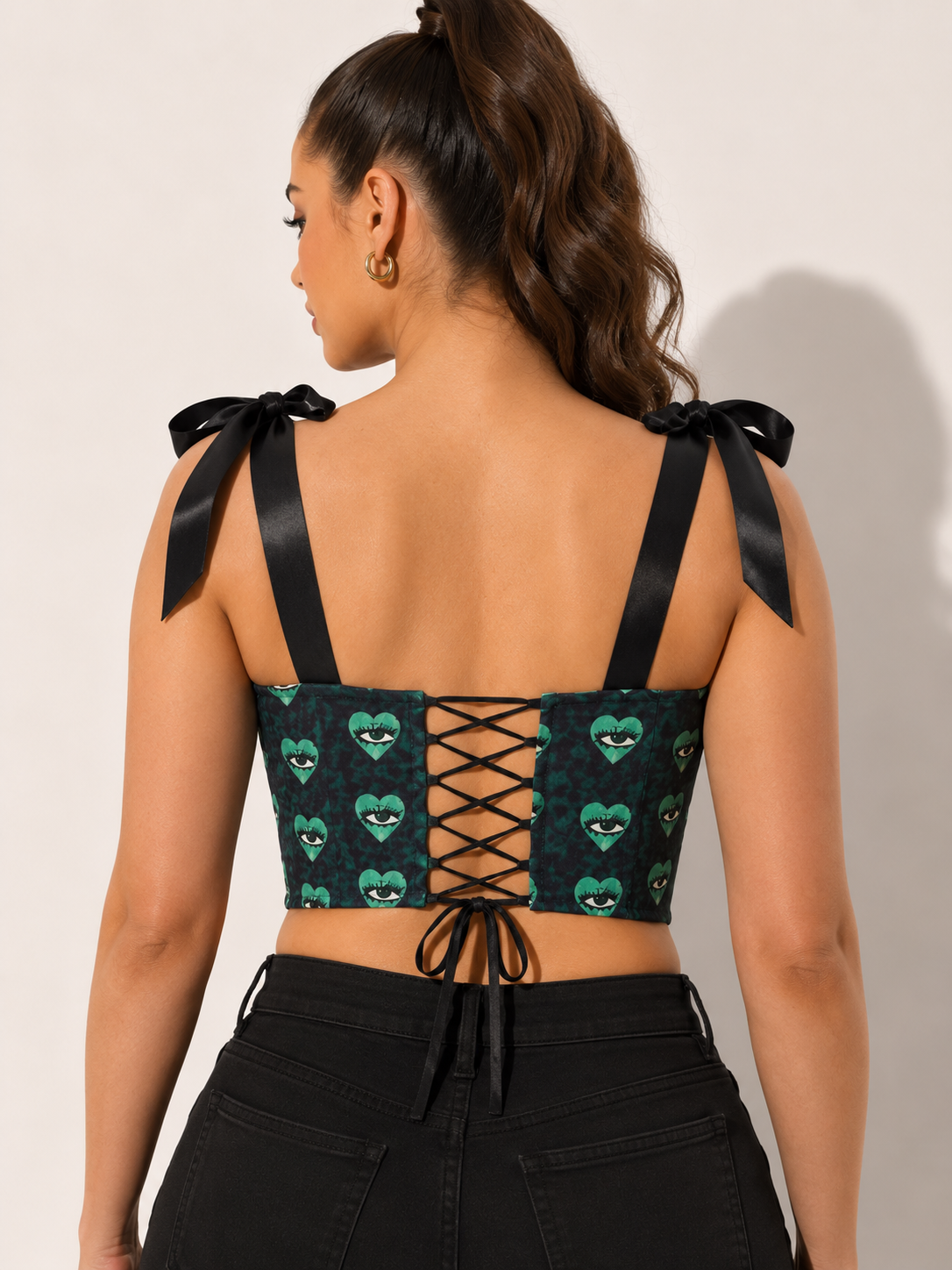 ALL EYES ON YOU VELVET CORSET
