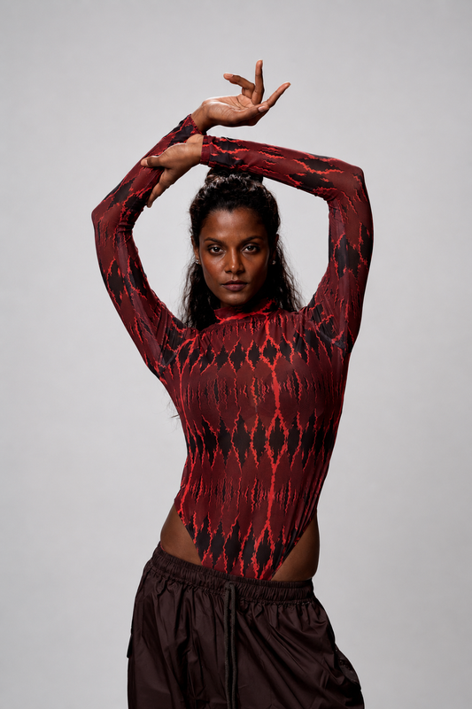 THUNDER MAROON BODYSUIT