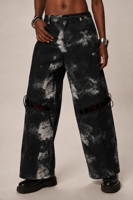 REBEL BLACK DENIM TROUSER