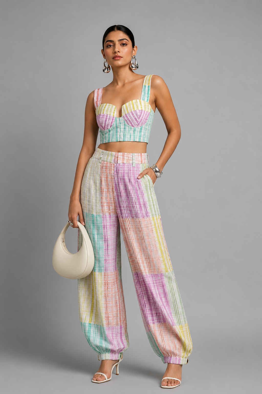 MOTION	THROUGH COLOUR BLOCKED CORSET