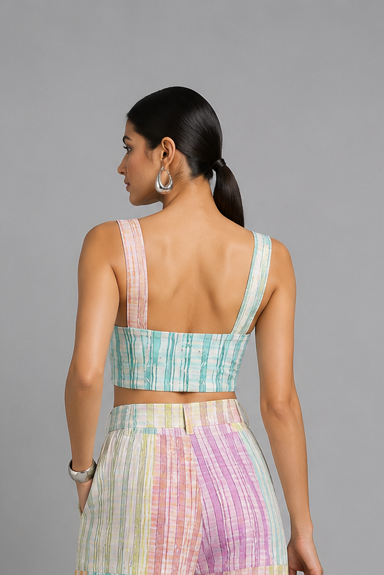 MOTION	THROUGH COLOUR BLOCKED CORSET