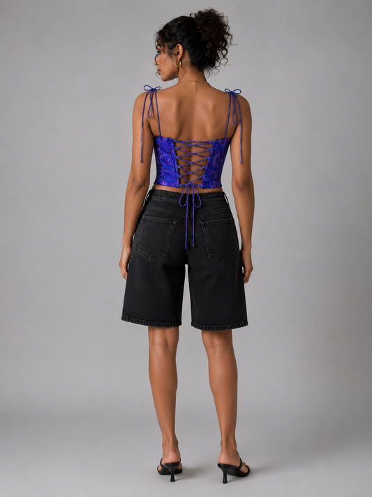 SKITTLE BLUE CORSET