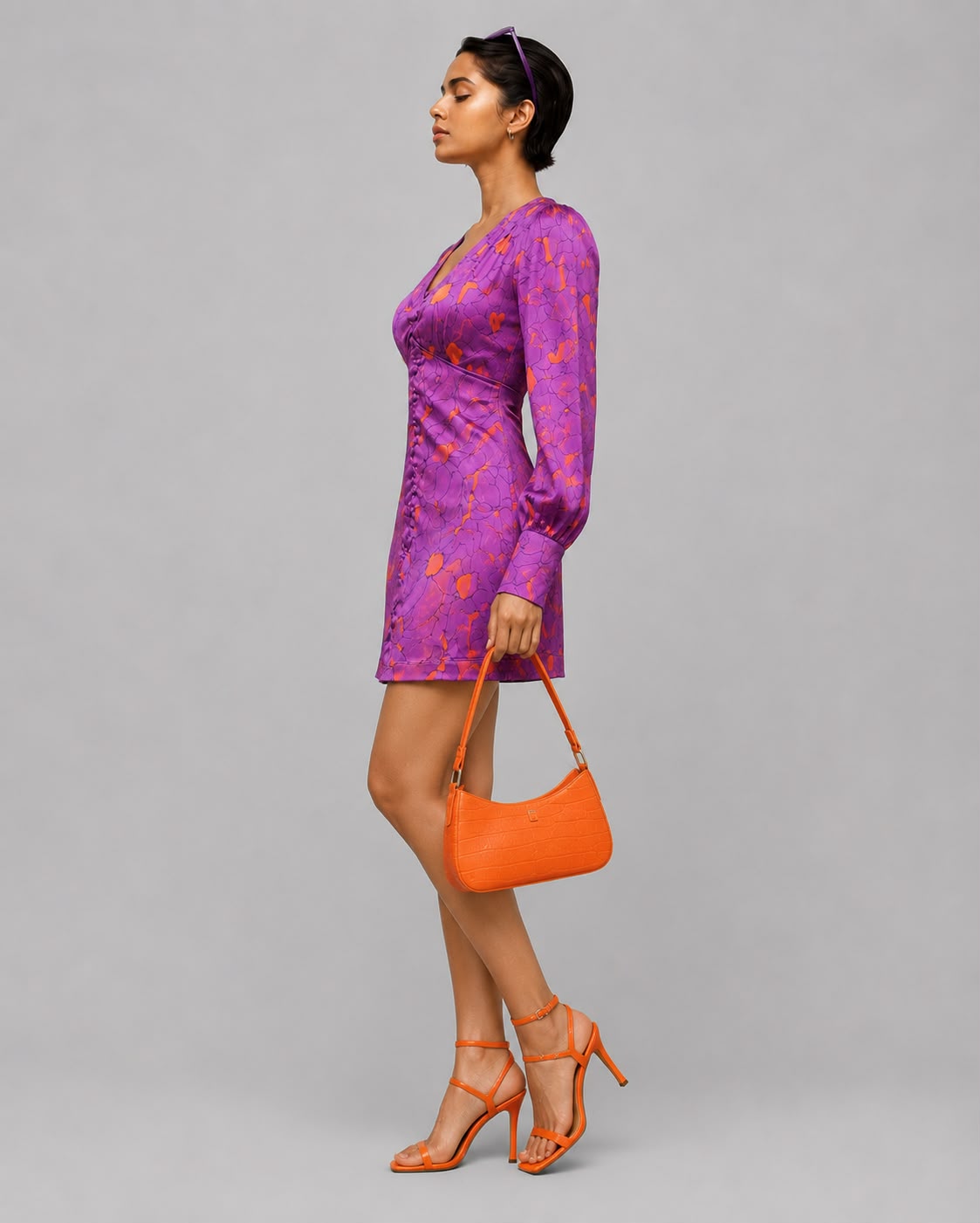 Solene Purple Dress