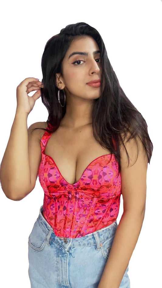 Marina pink corset