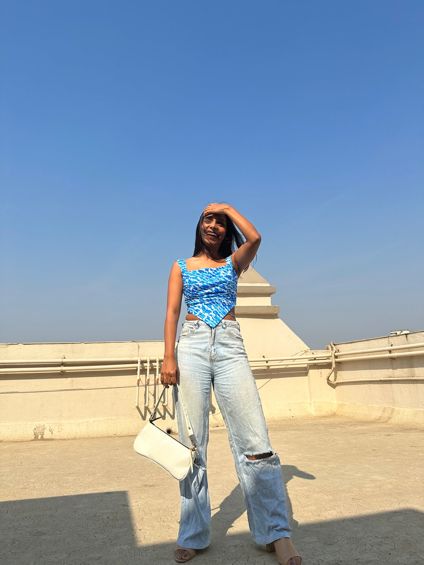 KISS AND TELL HANDKERCHIEF CORSET TOP