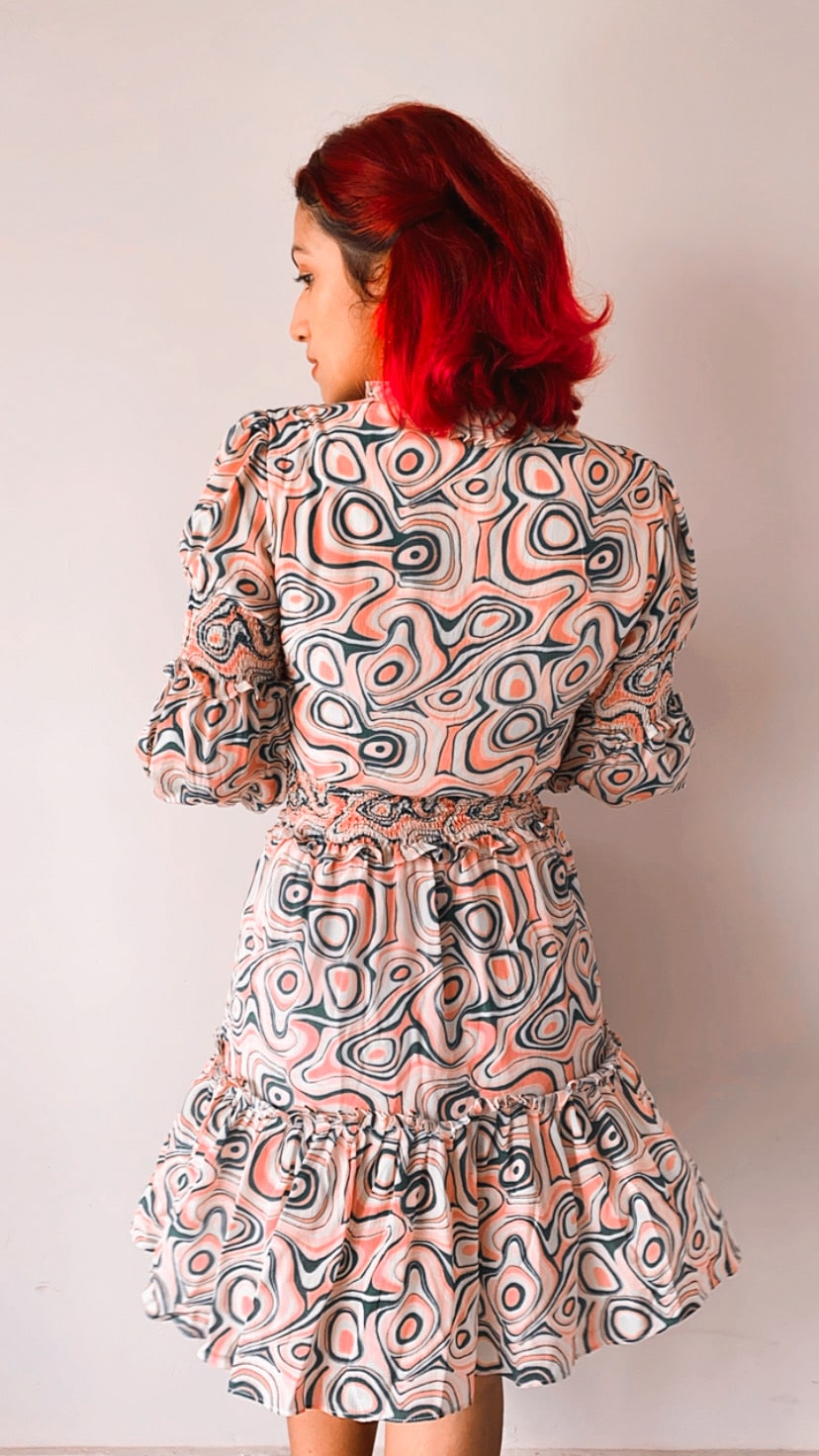 TRIP	OVER MY	DRESS