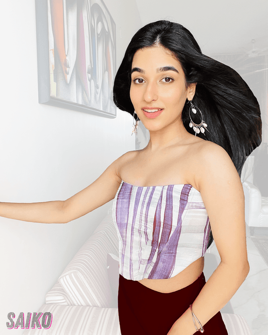 MOTION THROUGH VIOLET CORSET