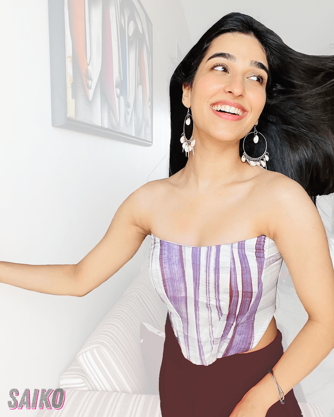 MOTION THROUGH VIOLET CORSET