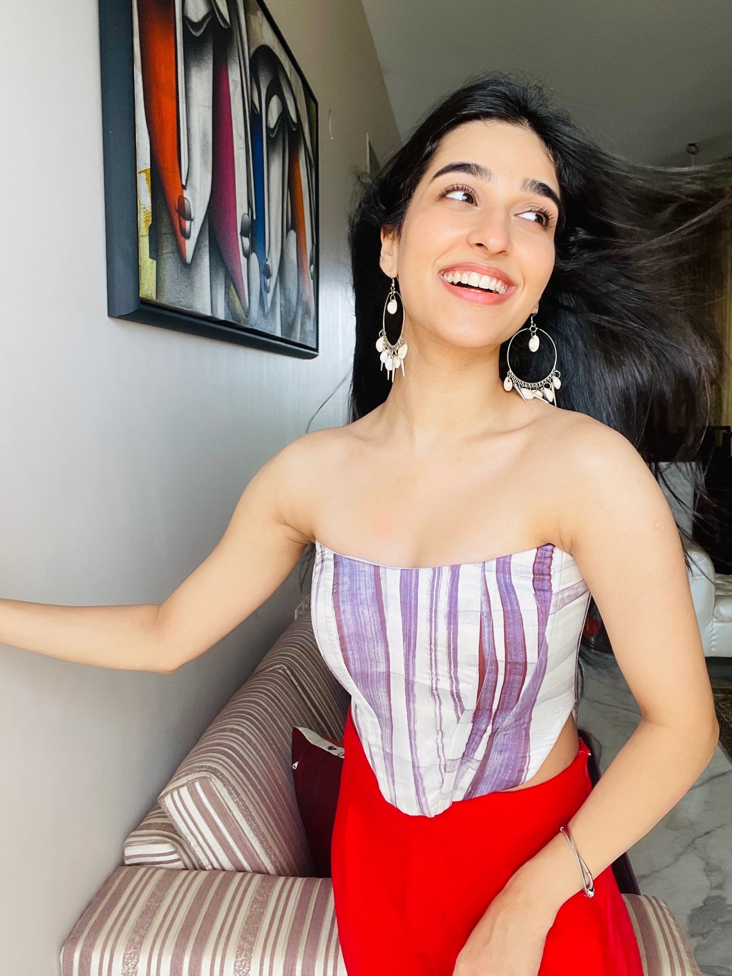 MOTION THROUGH VIOLET CORSET