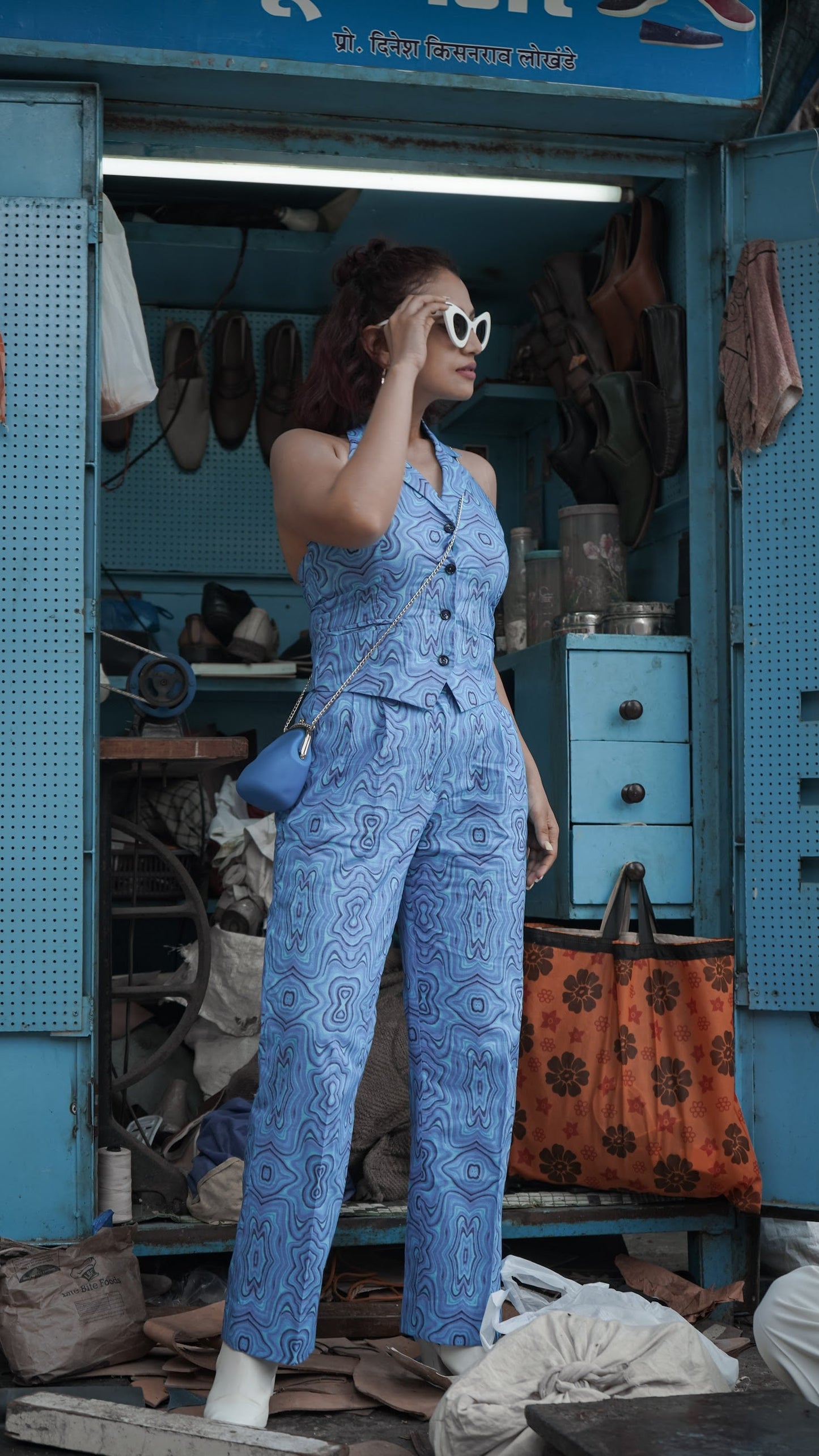 TRIP	OVER ME	COORD SET BLUE