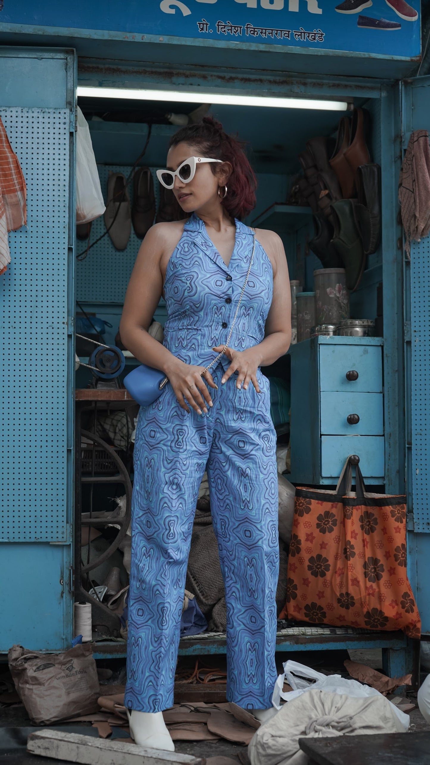 TRIP	OVER ME	COORD SET BLUE