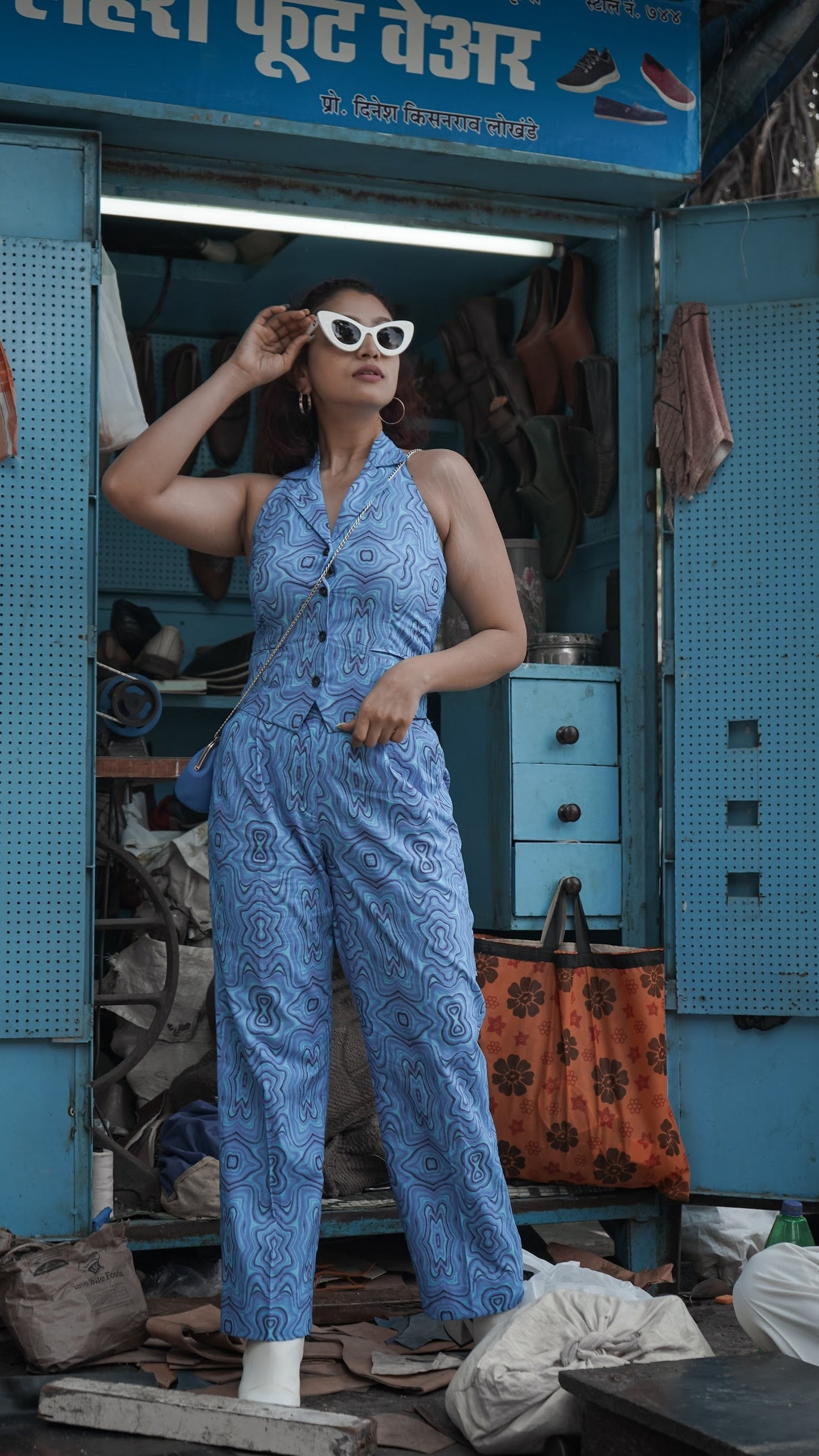TRIP	OVER ME	COORD SET BLUE