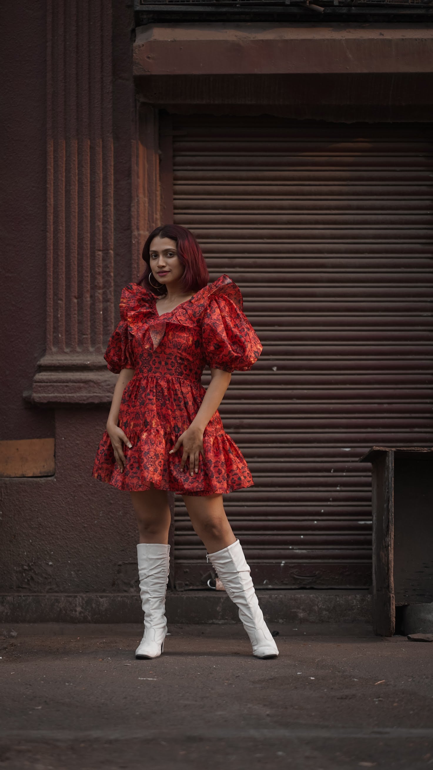 EXTRA RED HOT MINI DRESS – The Saiko Studio