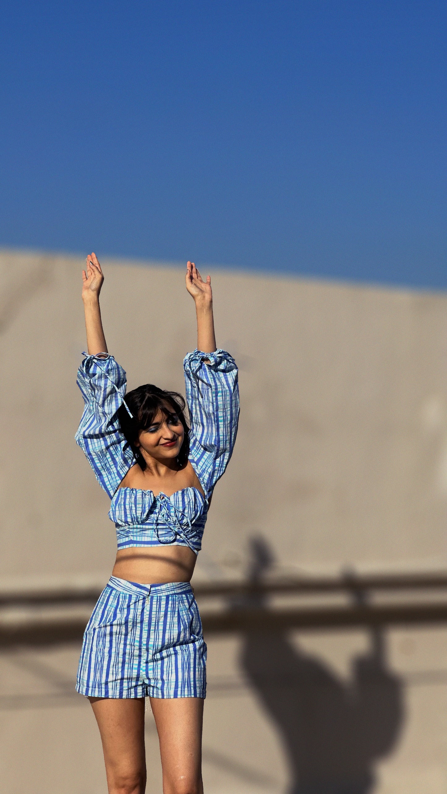 CERULEAN PLAID COORD SET